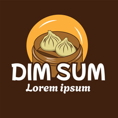 chinese food dim sum illustration vector design art