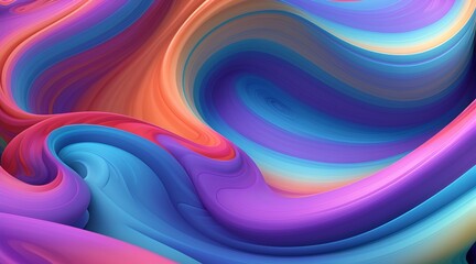 The surface is twisted. Dimensional Wave is a set of images. Swirling Color Texture image. Random turbulence rendered in 3D with conceptual importance to art, creativity and design