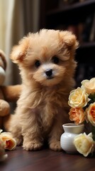 The cutest puppy you will ever see. Perfect gift for Christmas. 
Their cute little eyes want you to buy them. 