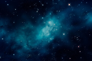 Fototapeta na wymiar Celestial nebula shining brightly in the vast expanse of stellar space.