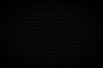 Abstract Black brick wall texture for background