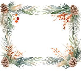 christmas wreath with holly and berries