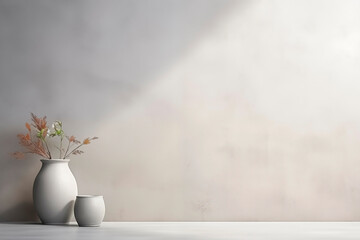 Lone vase on a windowsill illuminated by light rays, creating a minimalist ambiance.