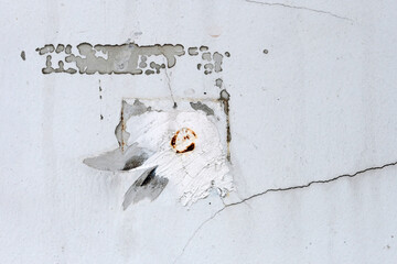 peeling paint on a wall