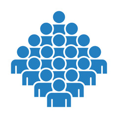 Symbol, ikona ludzi. Plik wektorowy.