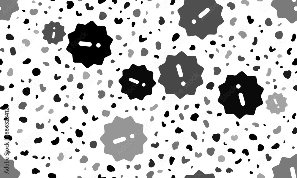 Poster abstract seamless pattern with warning symbols. creative leopard backdrop. illustration on transpare