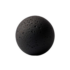 black stone ball transparent background PNG isolated