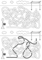 Laundry day maze