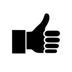 Thumbs up icon. Like or okay symbol. Vector illustration