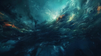 Obraz premium Colorful liquid abstract painting background for design and presentation