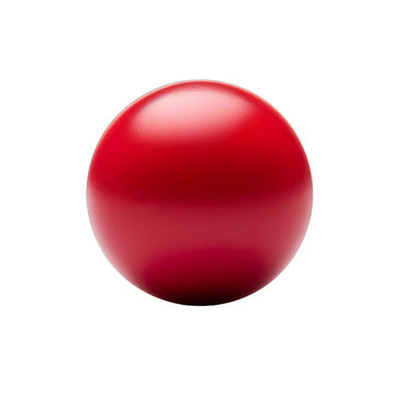 red glass ball transparent background PNG isolated