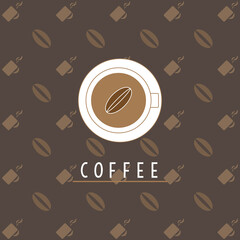 Taza de café Logotipo parte superior 