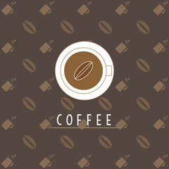 Ilustración de café diseñado para restaurante