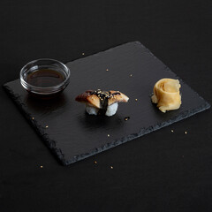 Sushi with Eel. Delicious Sushi. Beautiful sushi.