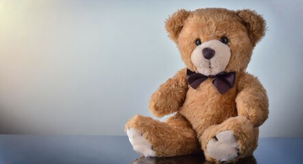 Obraz premium Teddy bear isolated at white background