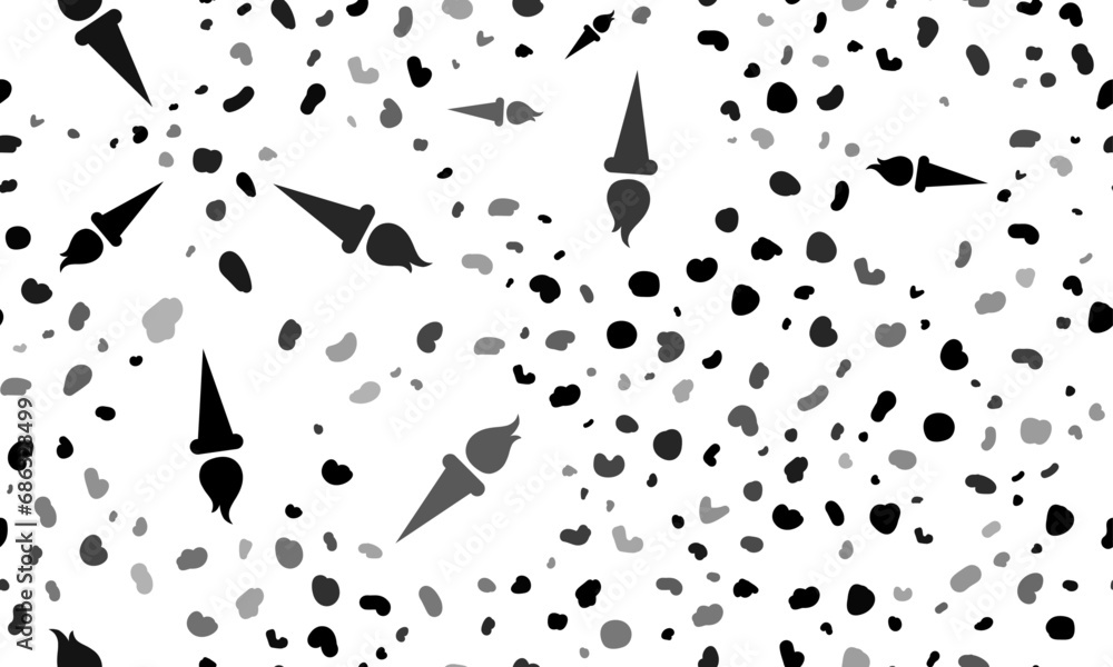 Poster abstract seamless pattern with torch symbols. creative leopard backdrop. vector illustration on whit