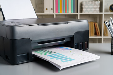 Photocopier machine for document printing in the office