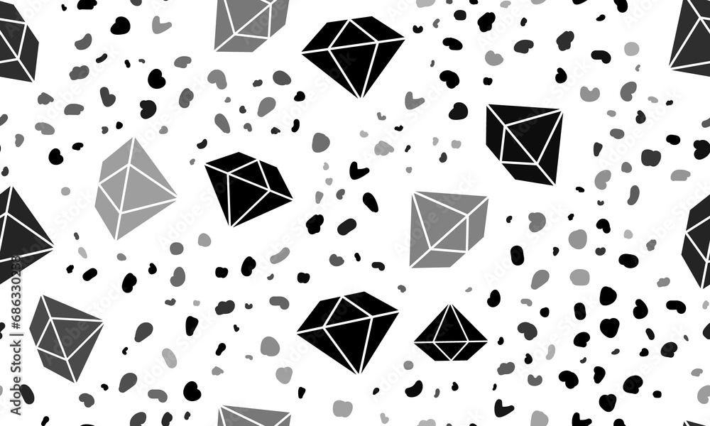 Poster abstract seamless pattern with diamond symbols. creative leopard backdrop. illustration on transpare