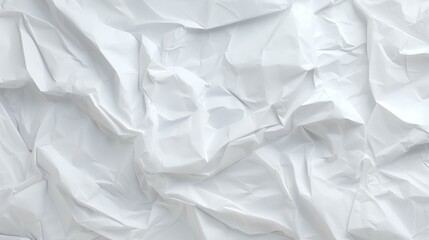 White creased crumpled paper background grunge