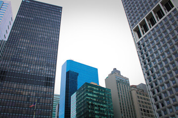 Fototapeta na wymiar Manhattan Skyscrapers