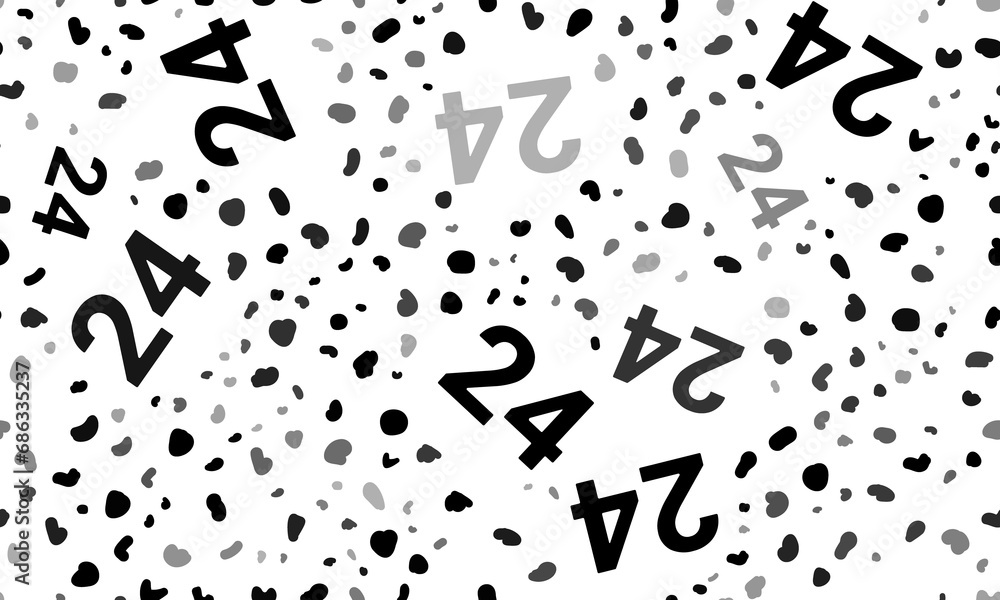 Poster abstract seamless pattern with around the clock symbols. creative leopard backdrop. illustration on 