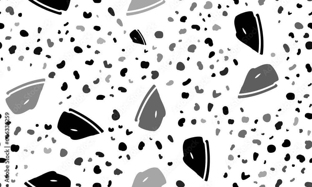 Poster abstract seamless pattern with iron symbols. creative leopard backdrop. illustration on transparent 