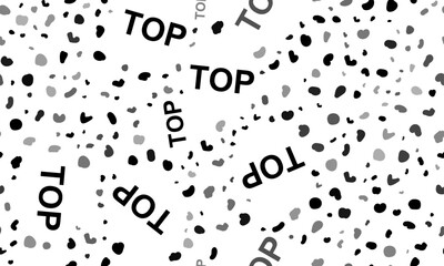 Abstract seamless pattern with top symbols. Creative leopard backdrop. Vector illustration on white background