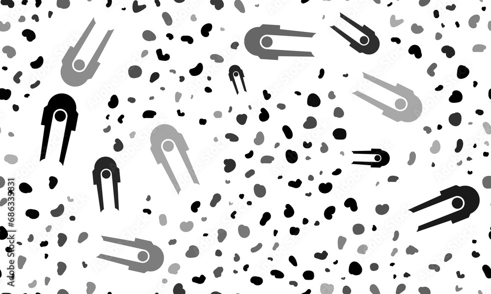 Poster abstract seamless pattern with solo bobsleigh symbols. creative leopard backdrop. illustration on tr