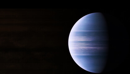 Planet in space, a cosmic vista