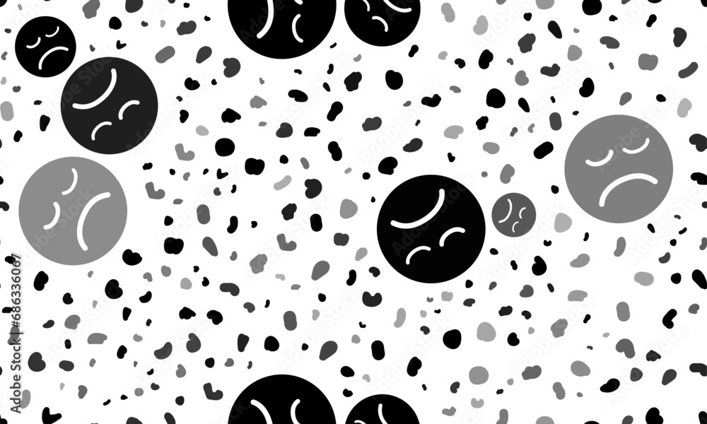Poster abstract seamless pattern with depression symbols. creative leopard backdrop. vector illustration on