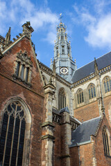 Great Church (Grote Kerk) in Haarlem in the province of North Holland (Noord-Holland) Netherlands (Nederland)