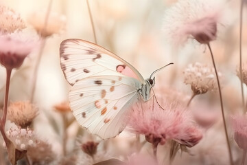 butterfly on a flower. 