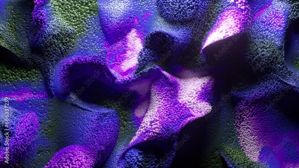 Poster 3d render of abstract art video animation 3d background with surreal motion moving festive wavy part
