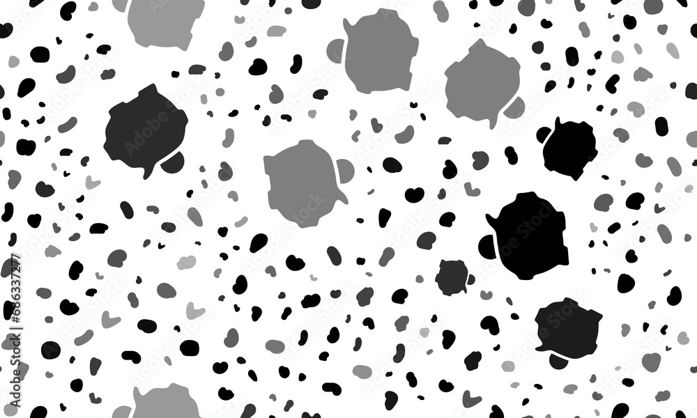 Poster abstract seamless pattern with piggy bank symbols. creative leopard backdrop. illustration on transp