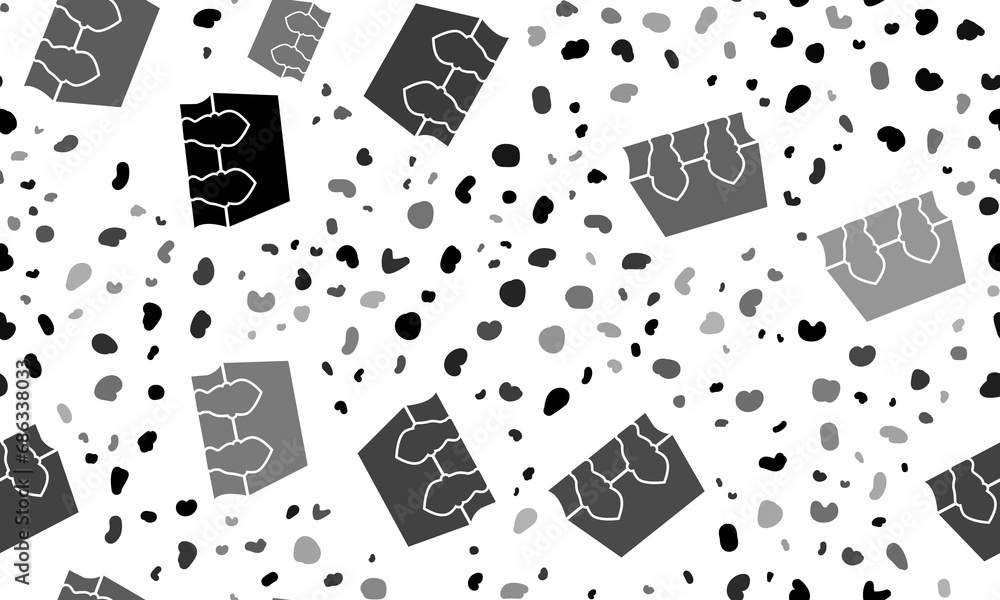Poster abstract seamless pattern with magic book symbols. creative leopard backdrop. illustration on transp