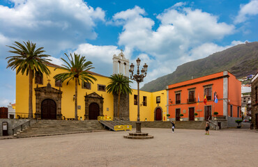 Central square in Garachico, north Tenerife, Canary islands, Spain