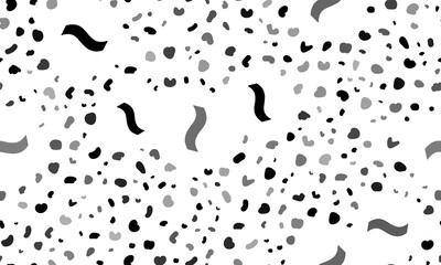 Abstract seamless pattern with tilde symbols. Creative leopard backdrop. Illustration on transparent background