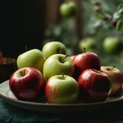 apples in a bowl