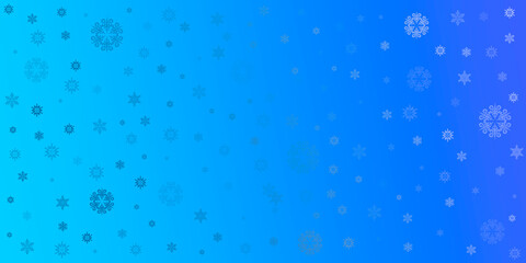 Set of cartoon snowflakes, for greeting card, invitation, banner, fabrics, wrapping paper, web. Winter holidays. Winter background.