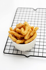 Thai Fried Dough (Thai Dessert) – Kanom Kan Bua