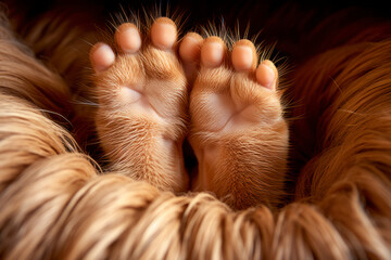 The paws of a baby yeti, a fictional animal.