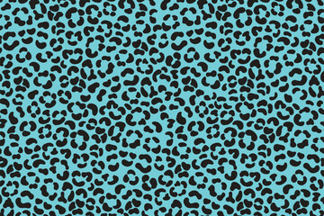 Blue and white small spots leopard jaguar, skin seamless print aesthetic