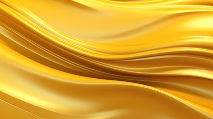 An artistic depiction of a golden wave background, featuring a rich and vibrant gold texture in a 3D render.