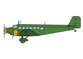 Transport- und Verkehrsflugzeug aus den vierziger Jahren