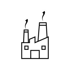 Factory line icon