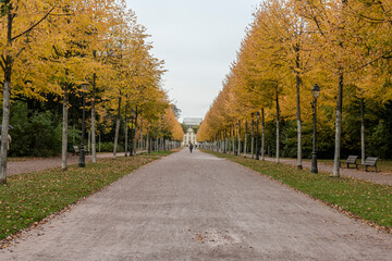 Obraz premium le paysage en automne à Strasbourg parc Orangerie