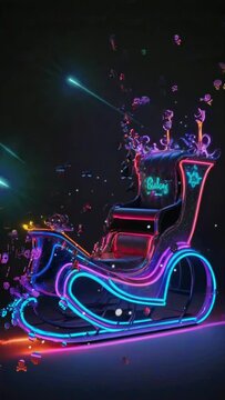 background with santa train