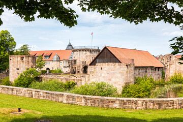 Fototapeta na wymiar Ruine von Schloss Friedeburg in Hessen