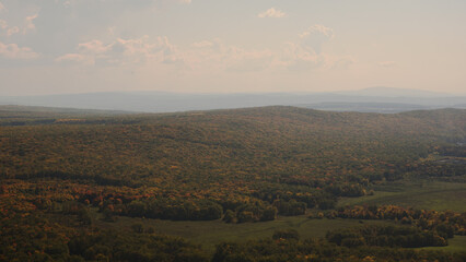 View from Mount Toratau. Ufa. Sterlitamak. Bashkortostan.