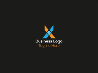 letter minimal business logo design